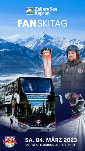 Fanskitag der Red Bulls: Mit dem Mannschaftsbus nach Zell am See-Kaprun