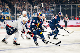 Spiel 6 geht an Mannheim: Red Bulls scheiden im Playoff-Viertelfinale aus Spiel 6 geht an Mannheim: Red Bulls scheiden im Playoff-Viertelfinale aus