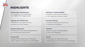 Highlights VIP-Dauerkarte und Leistungen Highlights VIP-Dauerkarte und Leistungen