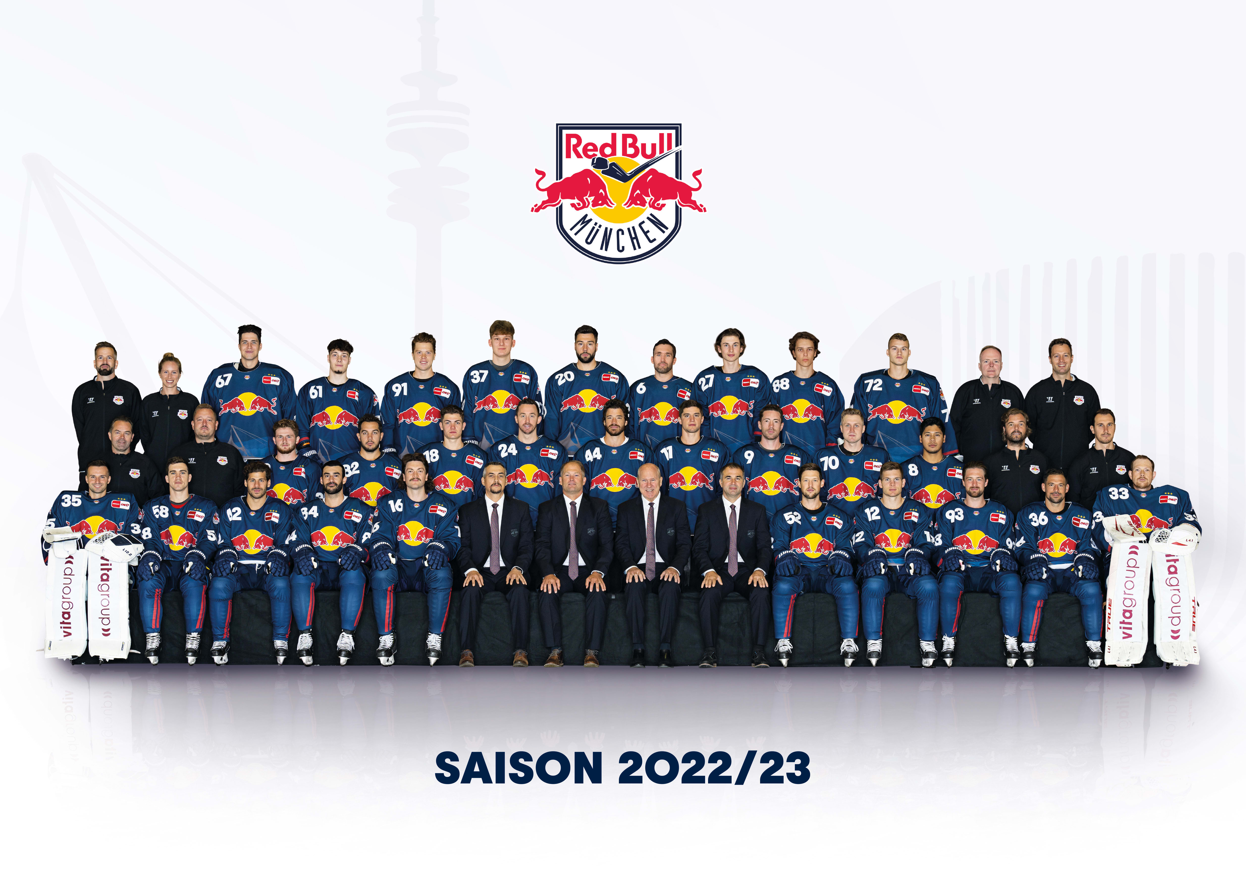 Red Bull München Das Teamfoto für die Saison 2022/23