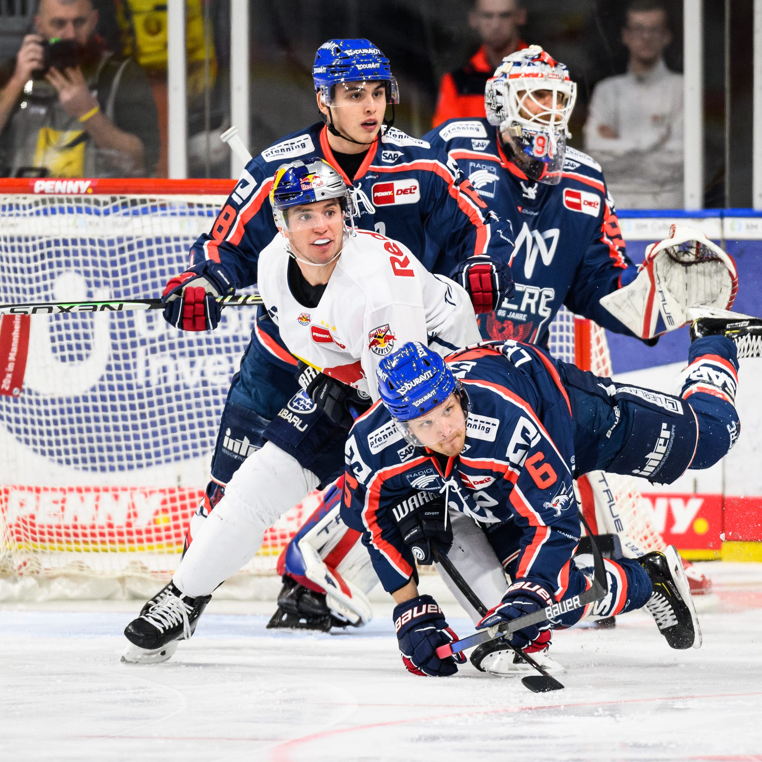 DEL: EHC Red Bull München loses at Adler Mannheim